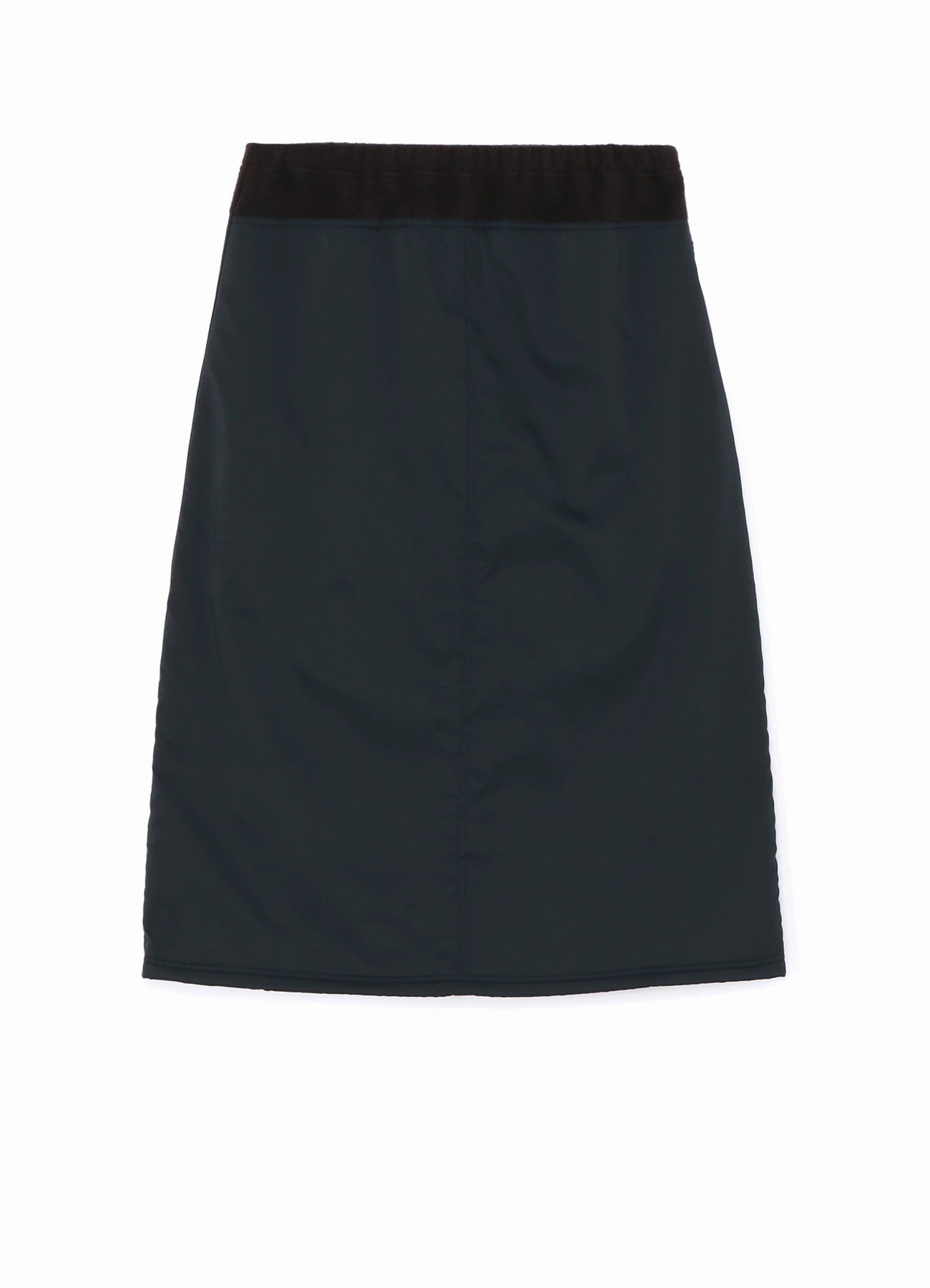 STRETCH TAFFETA   FLEECE SKIRT elastic waistband All-day Comfort