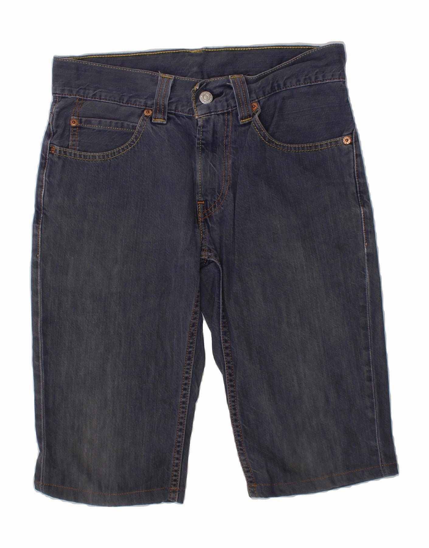 LEVI'S Mens Denim Shorts W30 L12 Blue Cotton Chic Design Roll Resistant Waist