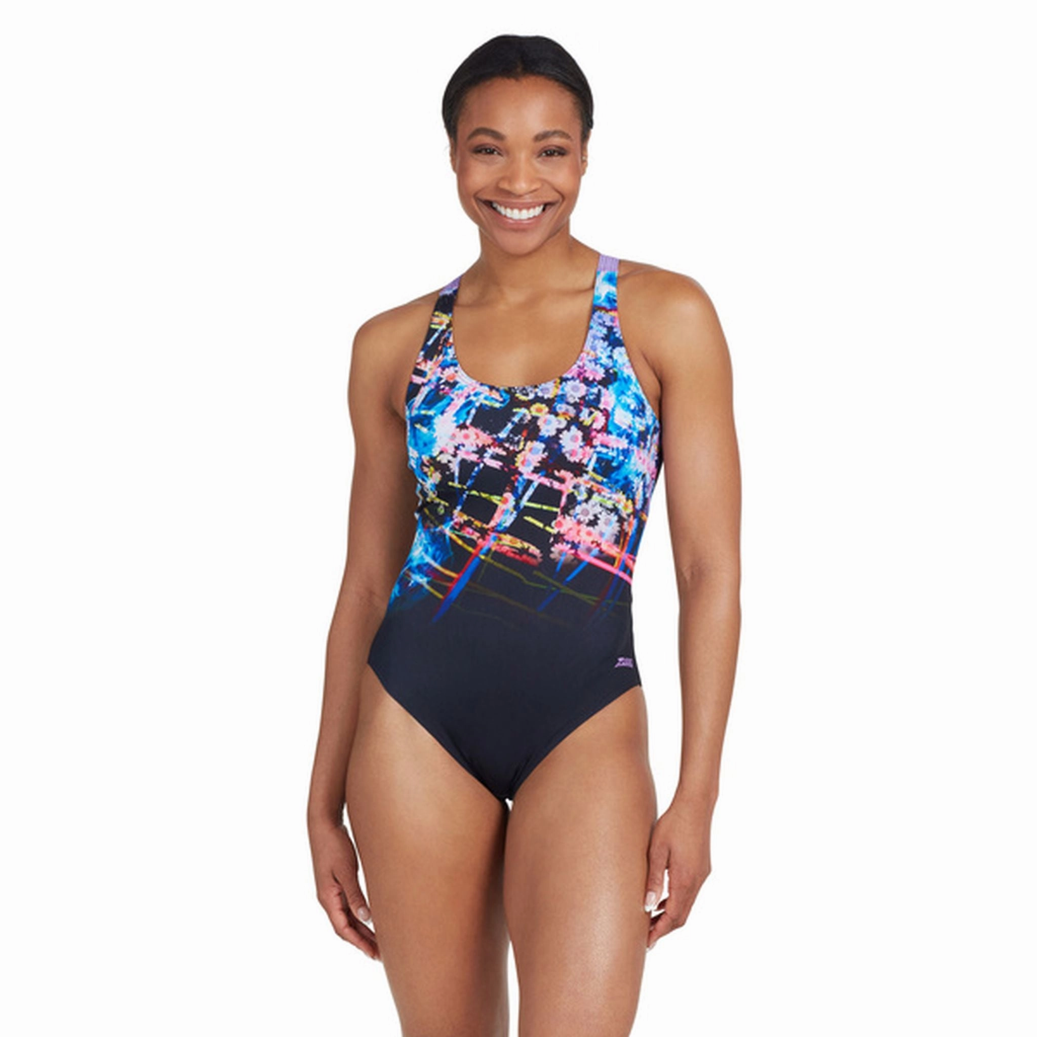 vacation look ZOGGS Womens Digital Actionback One Piece