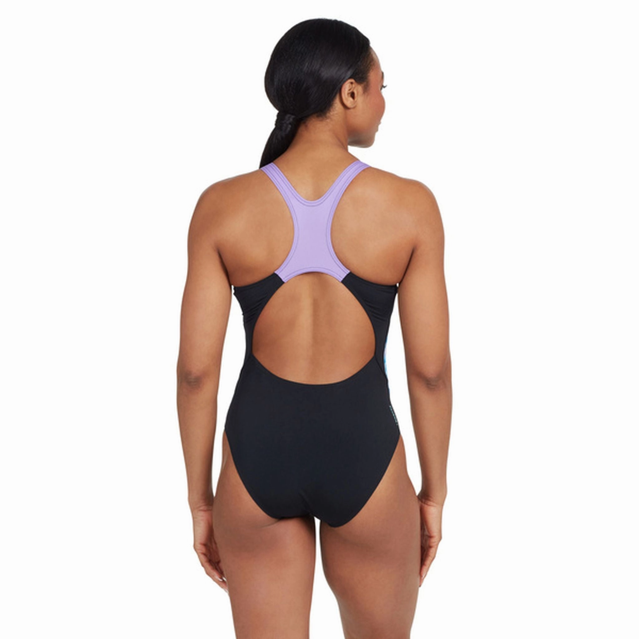 ZOGGS Womens Digital Actionback One Piece Full Coverage