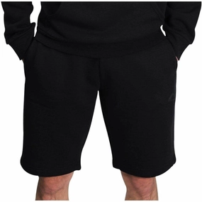 More Mile Vibe Fleece Mens Sweat Shorts - Black Sleek Stretch Modern Aesthetic