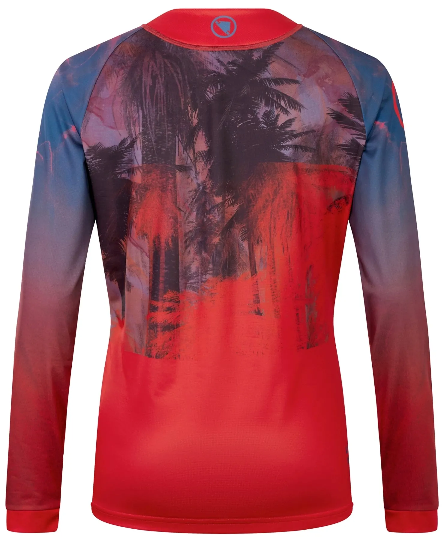Endura Tropical Long Sleeve Womens Cycling Jersey - Red Outdoor Smart Light Breeze