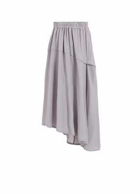 COTTON BOYLE VIYELLA RIGHT TUCKED ASYMMETERY SKIRT EcoFriendlyMaterials Casual Design