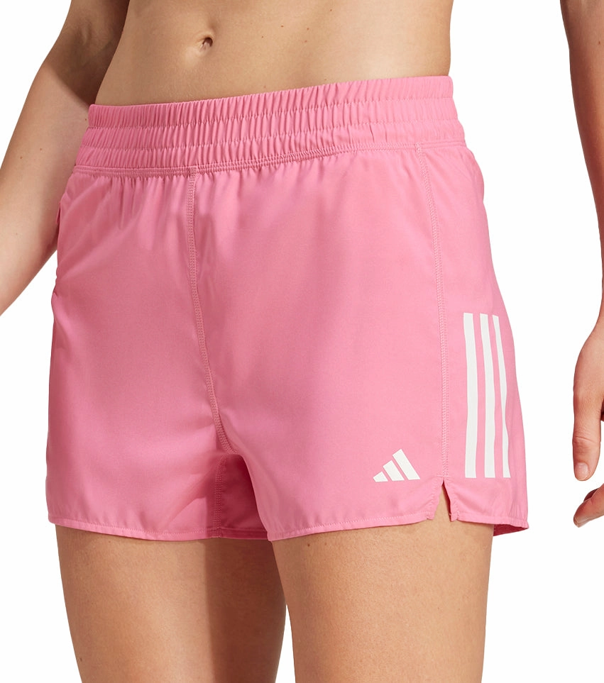 adidas Own The Run 3 Inch Womens Running Shorts - Pink Relaxed fit style