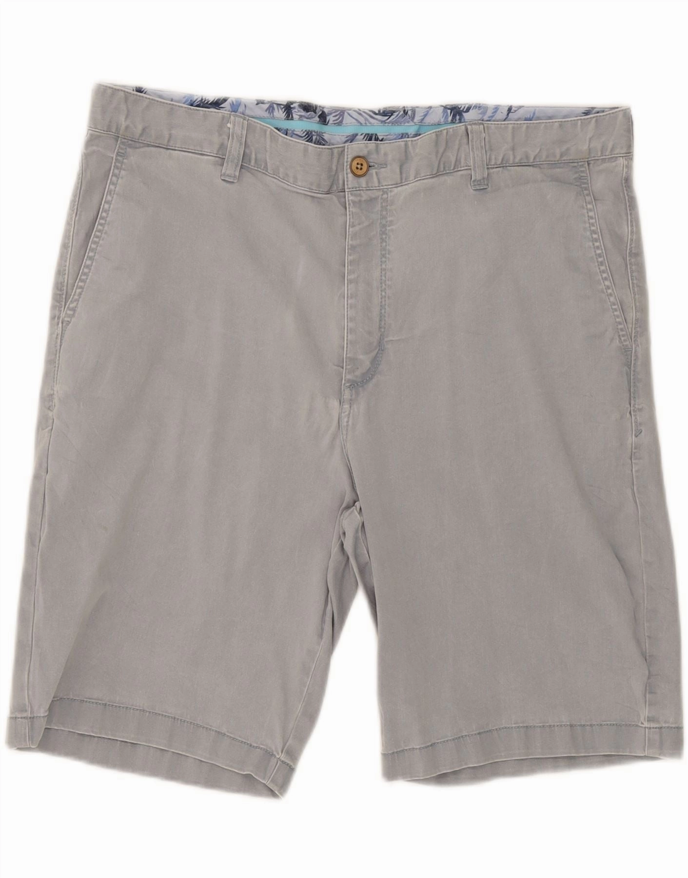 holiday apparel Relaxed fit style TOMMY BAHAMA Mens Chino Shorts W38 XL Grey Cotton