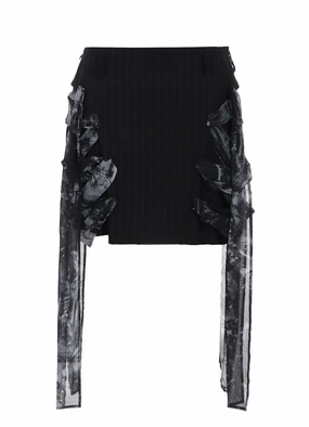 Movement Ready Fit STRIPE RIBBON LACE-UP SHORT SKIRT