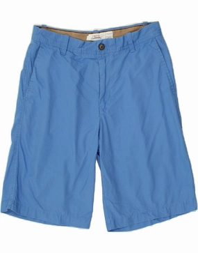 Roomy Comfort IZOD Mens Chino Shorts W30 Medium Blue Cotton