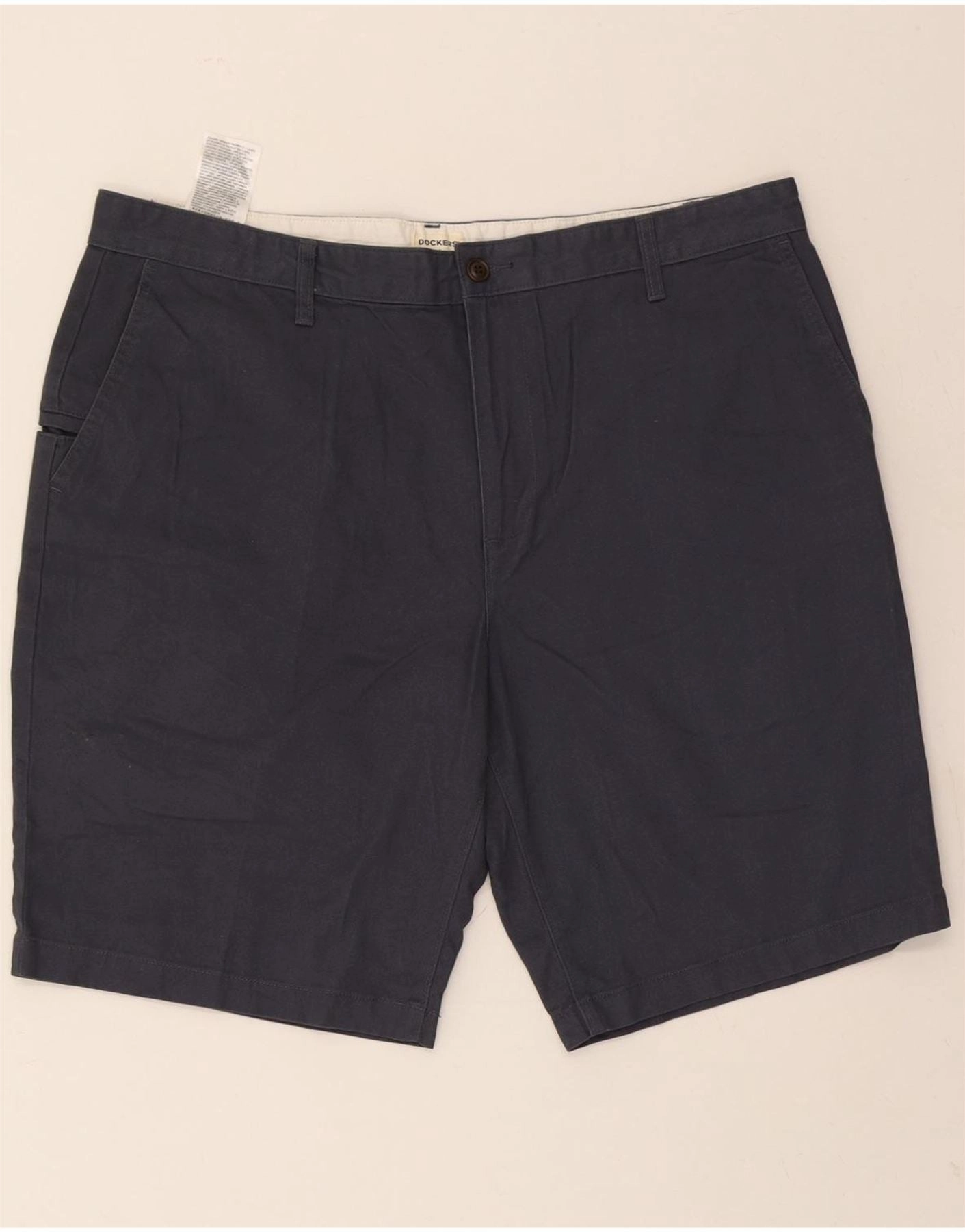 picnic clothes Effortless Movement DOCKERS Mens Chino Shorts W38 XL Navy Blue Cotton