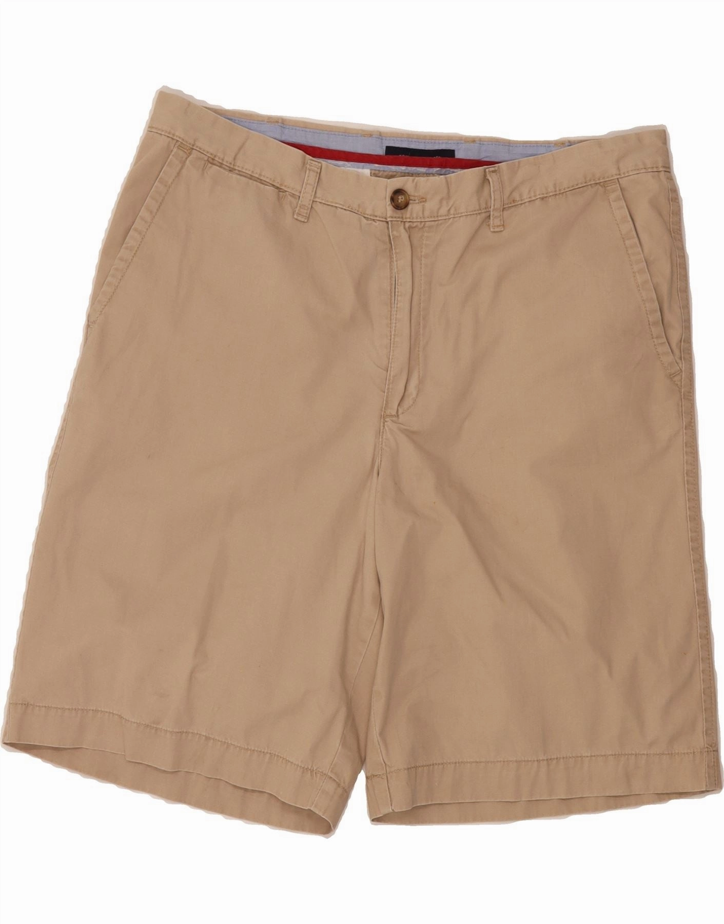 water sports use TOMMY HILFIGER Mens Chino Shorts W38 XL Brown Cotton