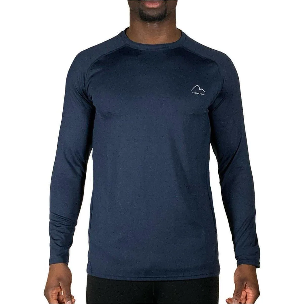 Perfect for Any Outfit Practical Comfort More Mile Train To Run Mens Long Sleeve Running Top - Blue