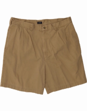 Trendy Fit overalls IZOD Mens Chino Shorts W44 2XL Beige Cotton
