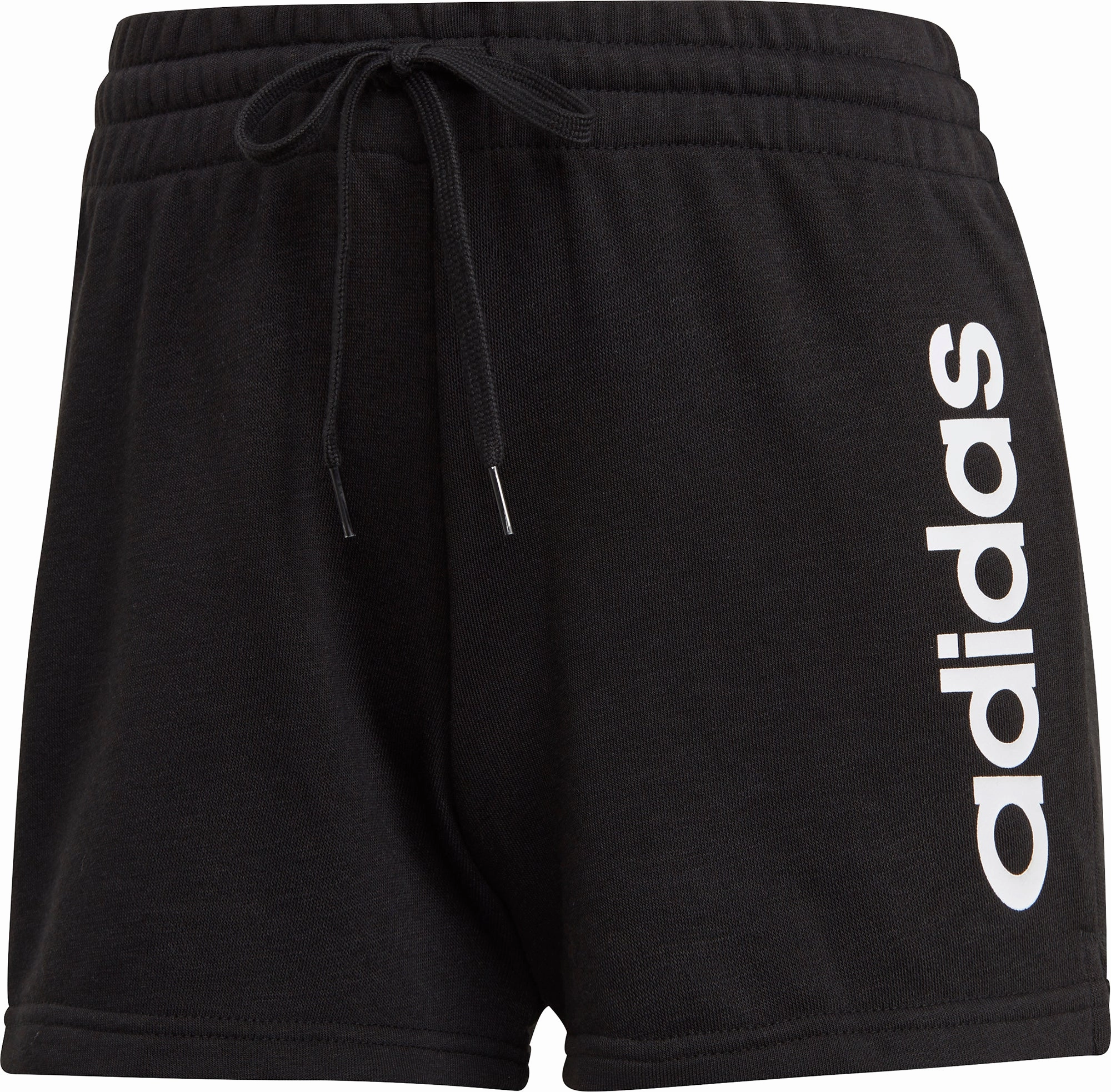 adidas Essentials Slim Logo Womens Training Shorts - Black Warm Weather Style