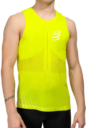 Sleek Style Compressport Pro Racing Mens Running Vest - Yellow
