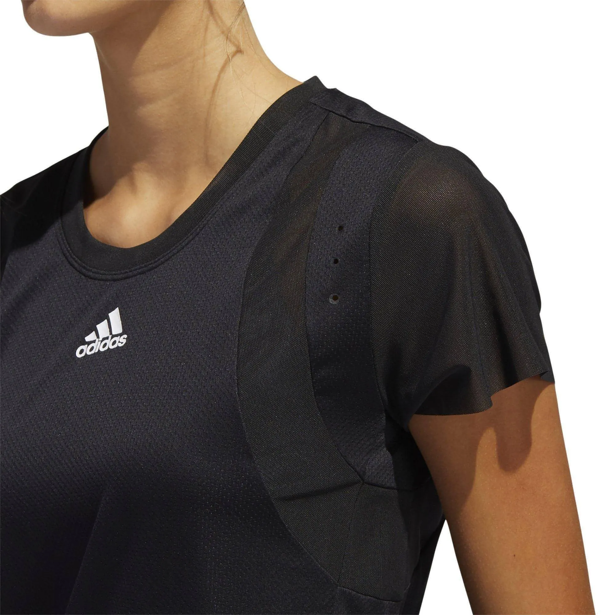 Light Style Thermal regulation adidas HEAT.RDY Short Sleeve Womens Training Top - Black
