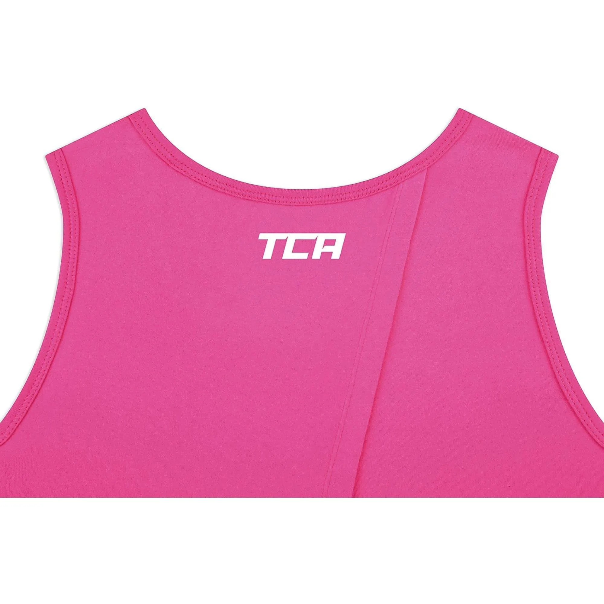 Valentine's Day petite size TCA Crossback Cooling Womens Training Vest Tank Top - Pink