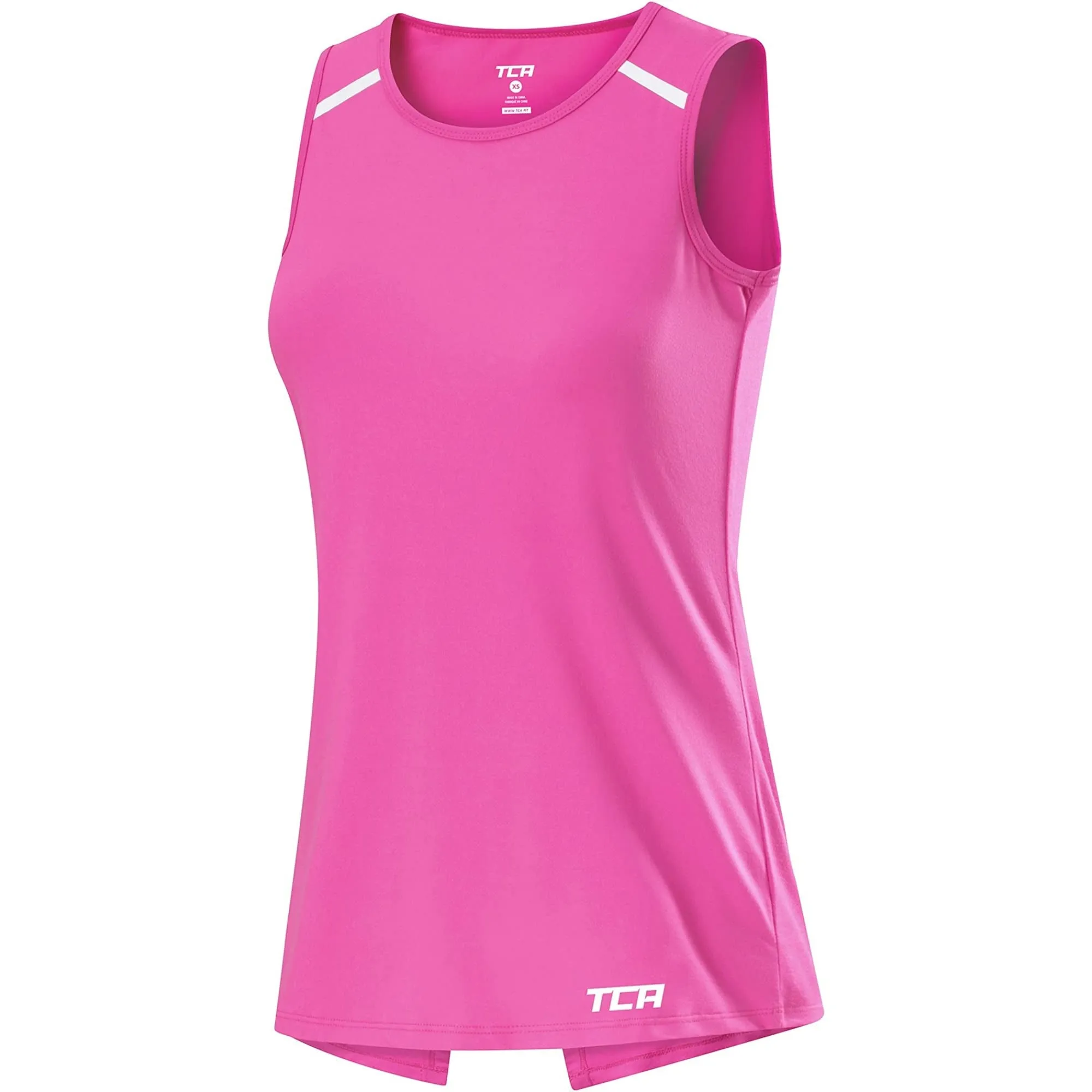TCA Crossback Cooling Womens Training Vest Tank Top - Pink Seasonal Smart NonIronTechnology