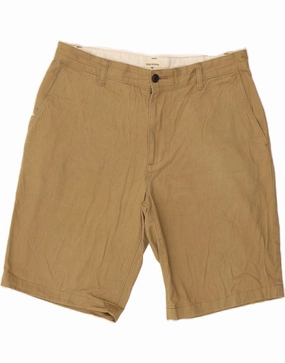 DOCKERS Mens Chino Shorts W33 Medium  Beige Cotton QuickAdjustStraps polo shirt