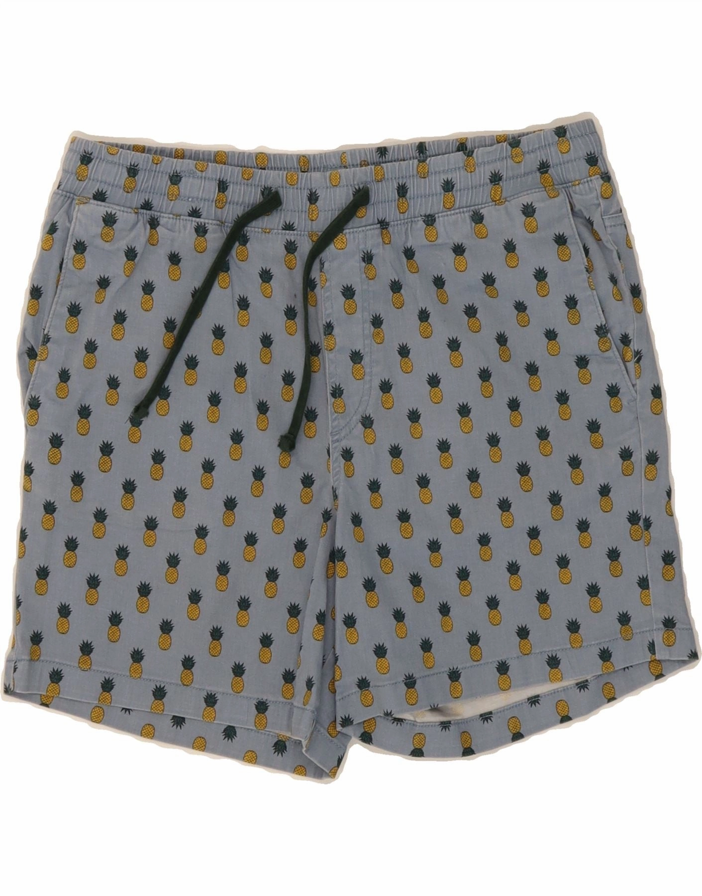 Urban Comfort JACK & JONES Mens Abstract Pattern Casual Shorts Medium W32 Grey Cotton