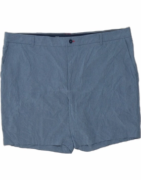 Chafe Resistant Edges Quick Pocket Access IZOD Mens Chino Shorts W48 4XL Blue