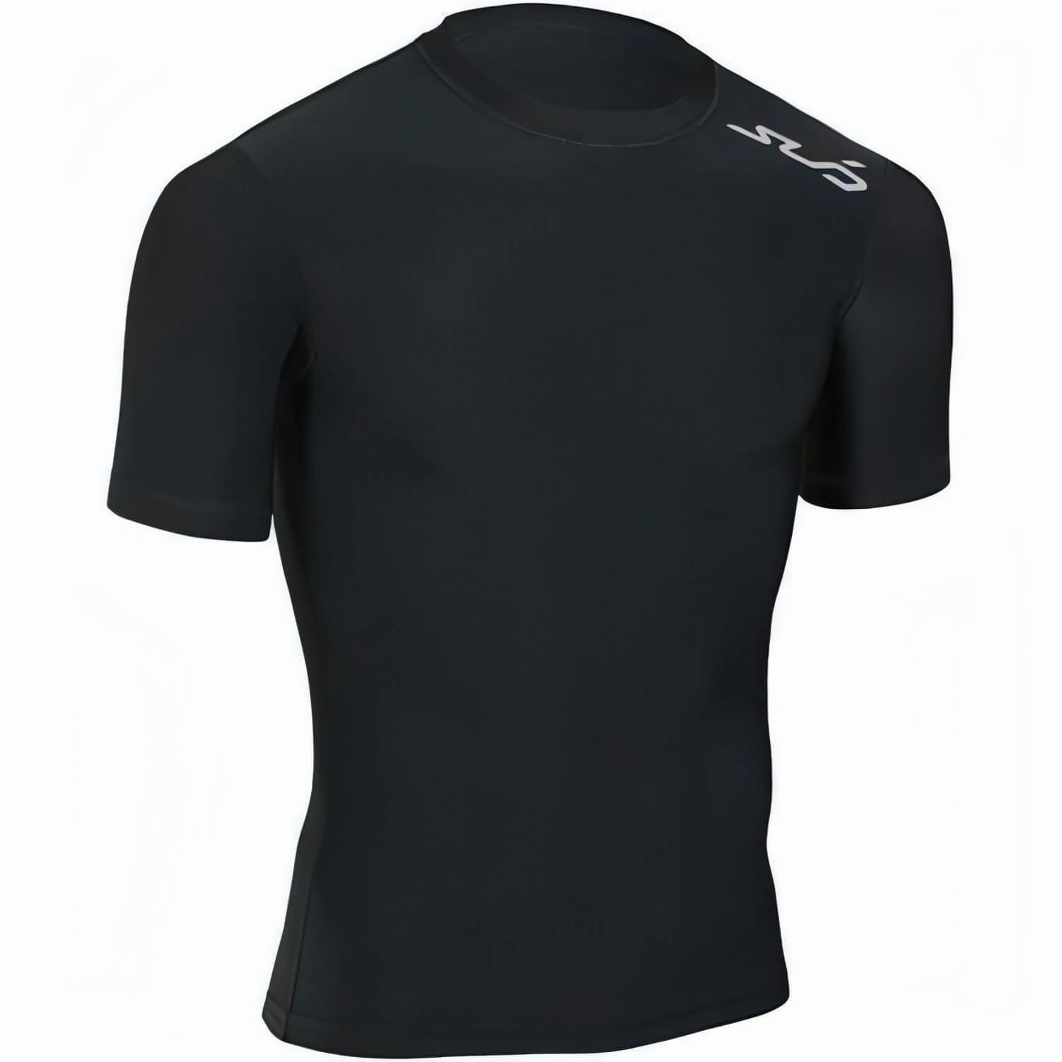 Sub Sports Cold Thermal Junior Short Sleeve Compression Top - Black Essential Fit