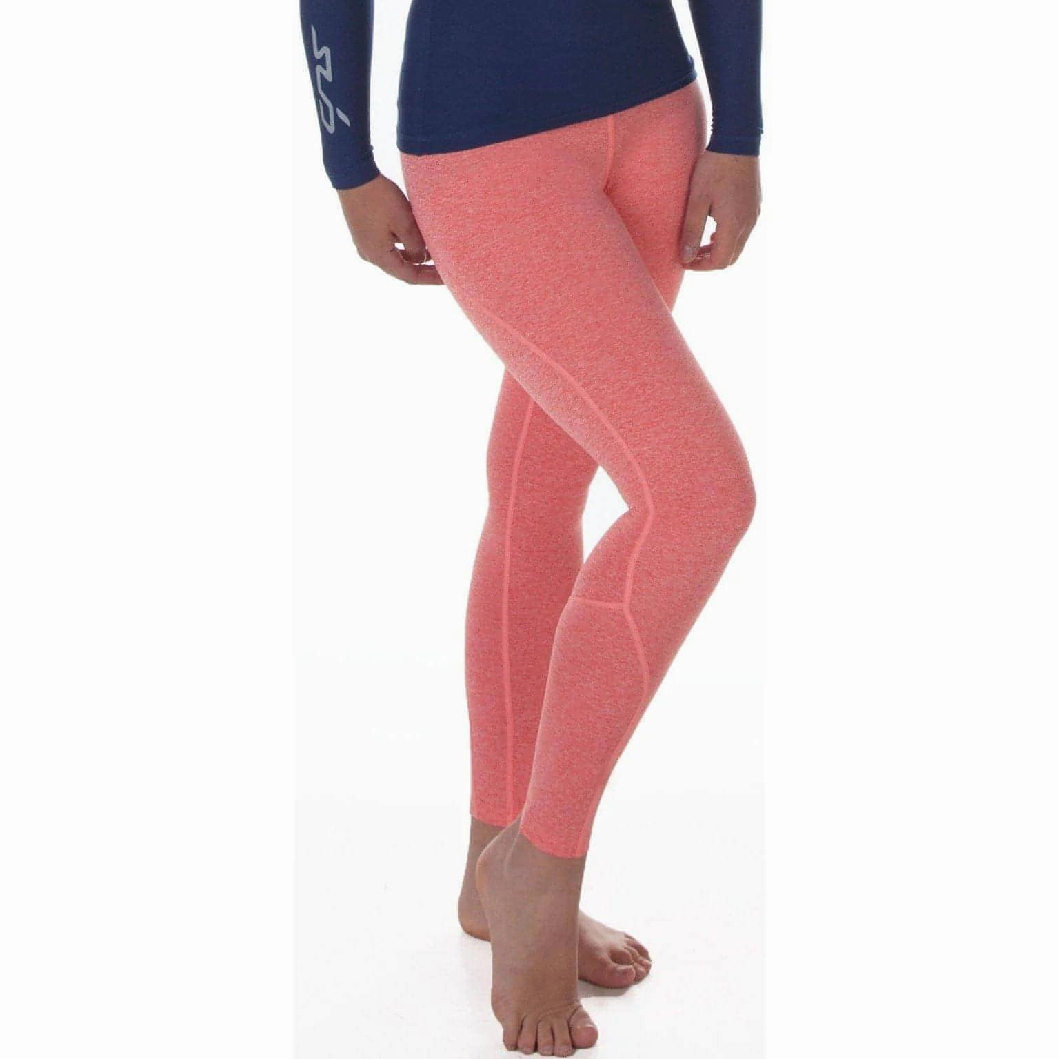 Lightweight Material Pilates Session Sub Sports Cold Thermal Womens Long Running Tights - Orange