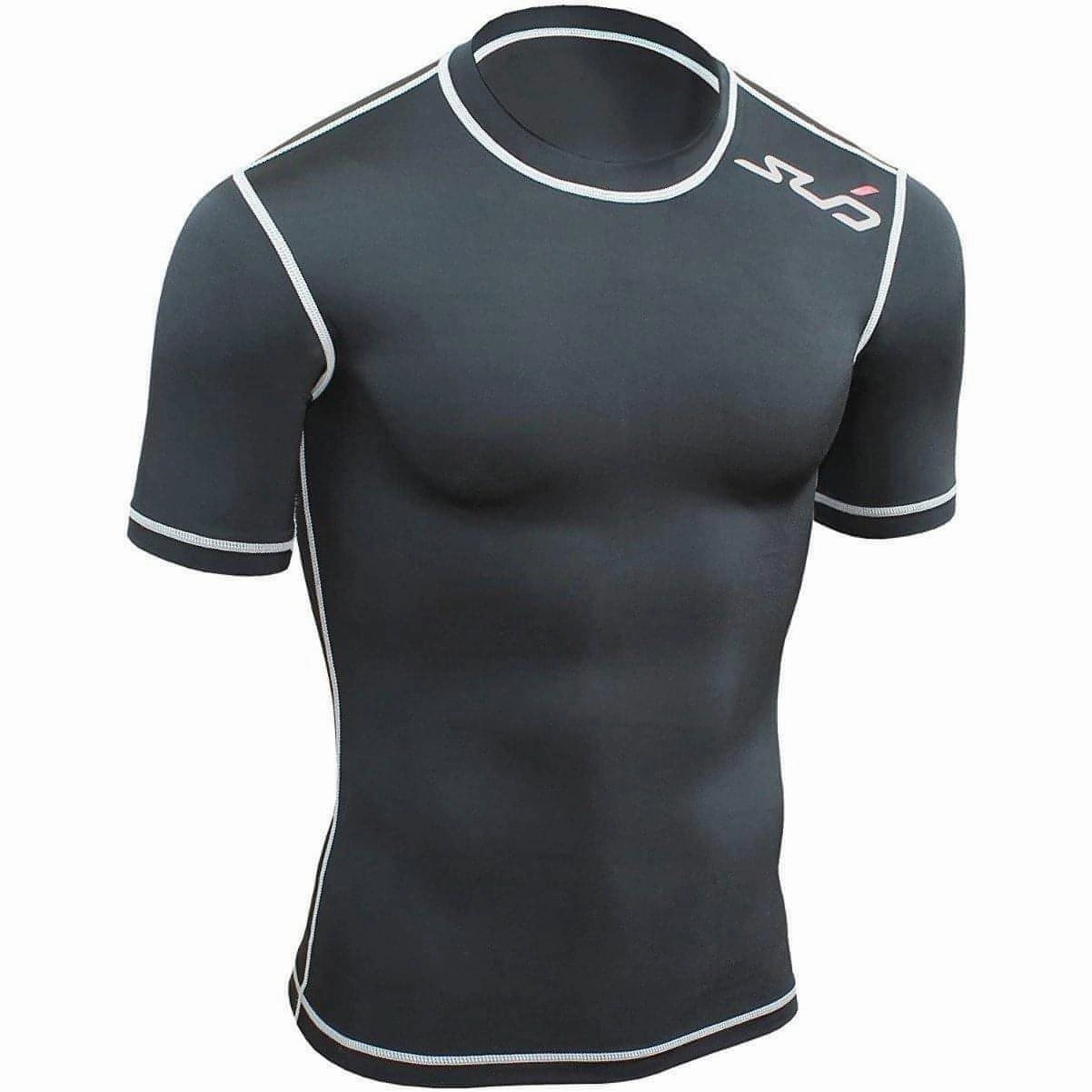 Sub Sports Dual All Seasons Short Sleeve Junior Compression Top - Black Casual everyday wear Breathable Essentials