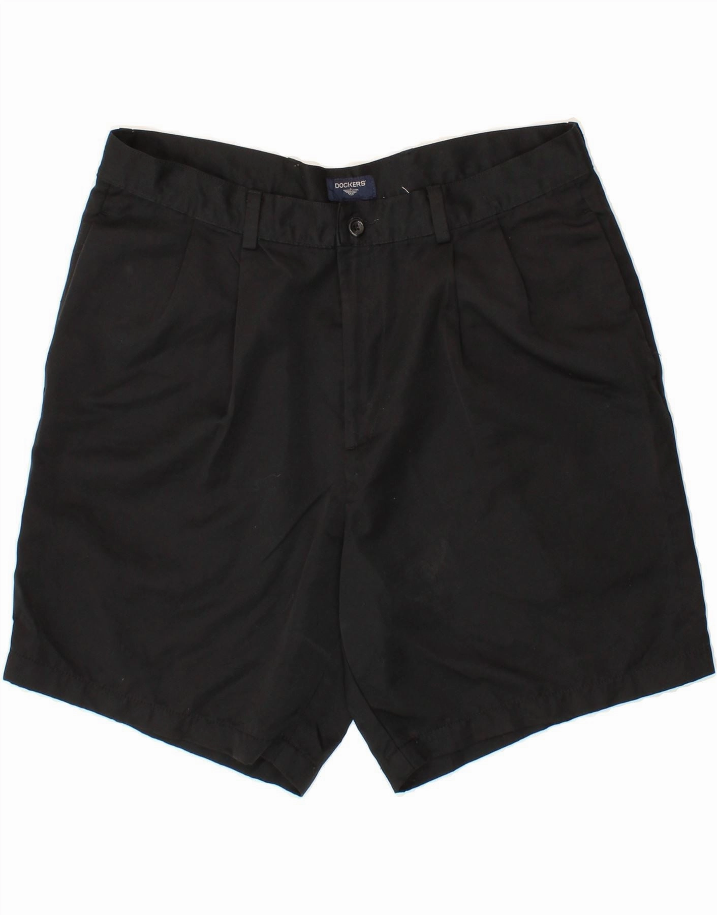 Underwear DOCKERS Mens Pegged Chino Shorts W36 Large Black
