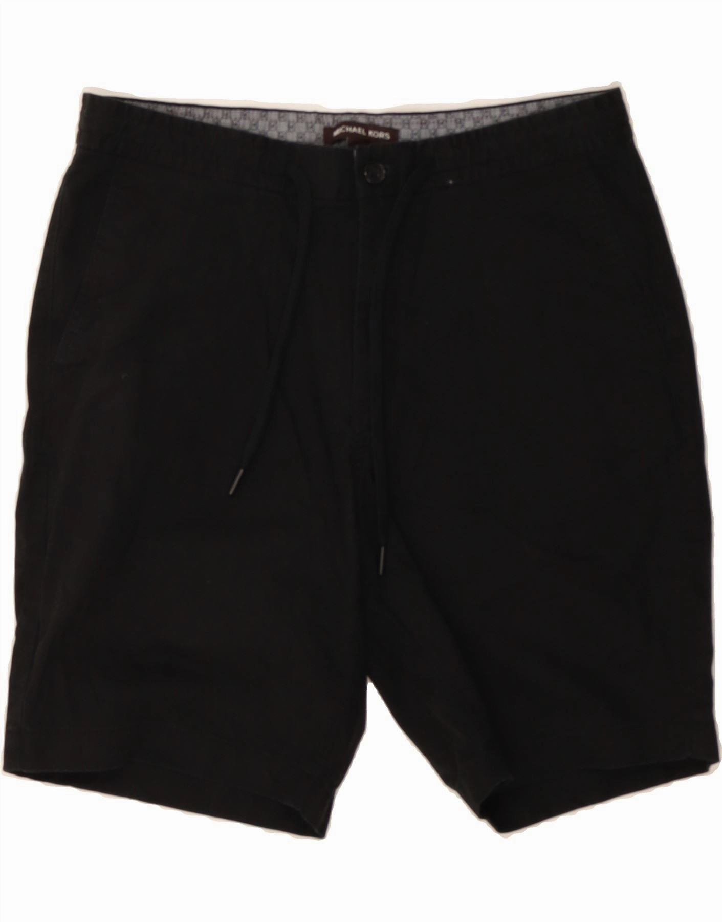MICHAEL KORS Mens Casual Shorts W33 Medium  Black Cotton sports accessory