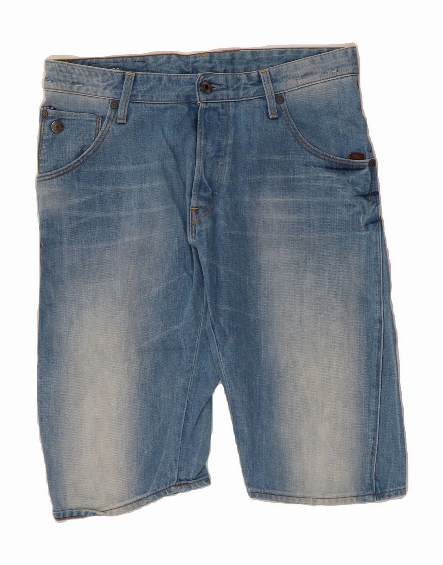 Warm Weather Style Active Mode G-STAR Mens Denim Shorts W32 Medium  Blue Cotton