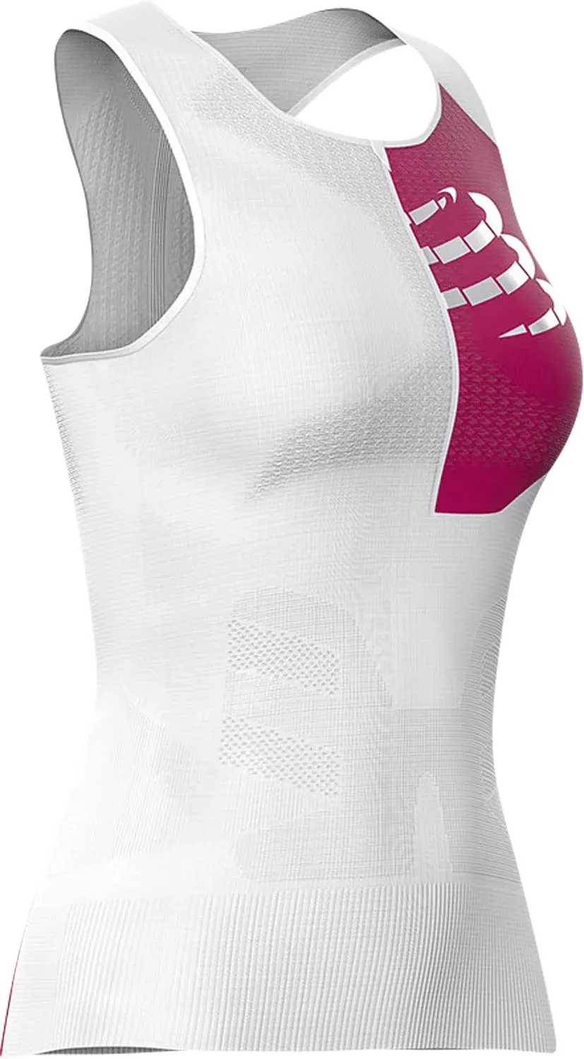 Compressport Tri Postural Ultra Womens Running Vest Tank Top - White Summer Wardrobe