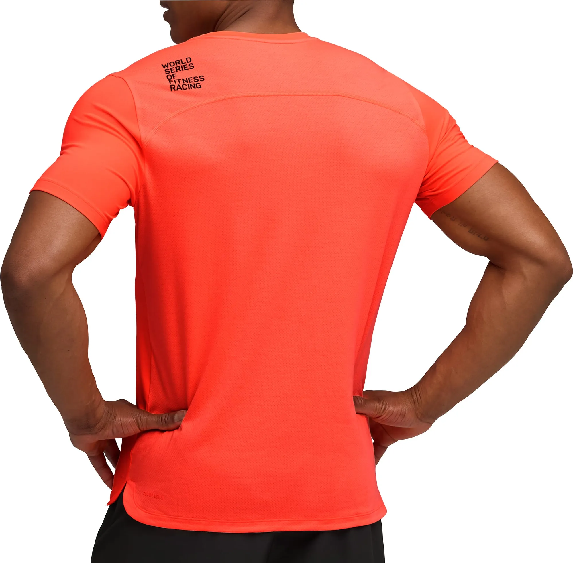 Puma X HYROX Cloudspun ThermoAdapt Short Sleeve Mens Running Top - Red baby shower Holiday Outfit