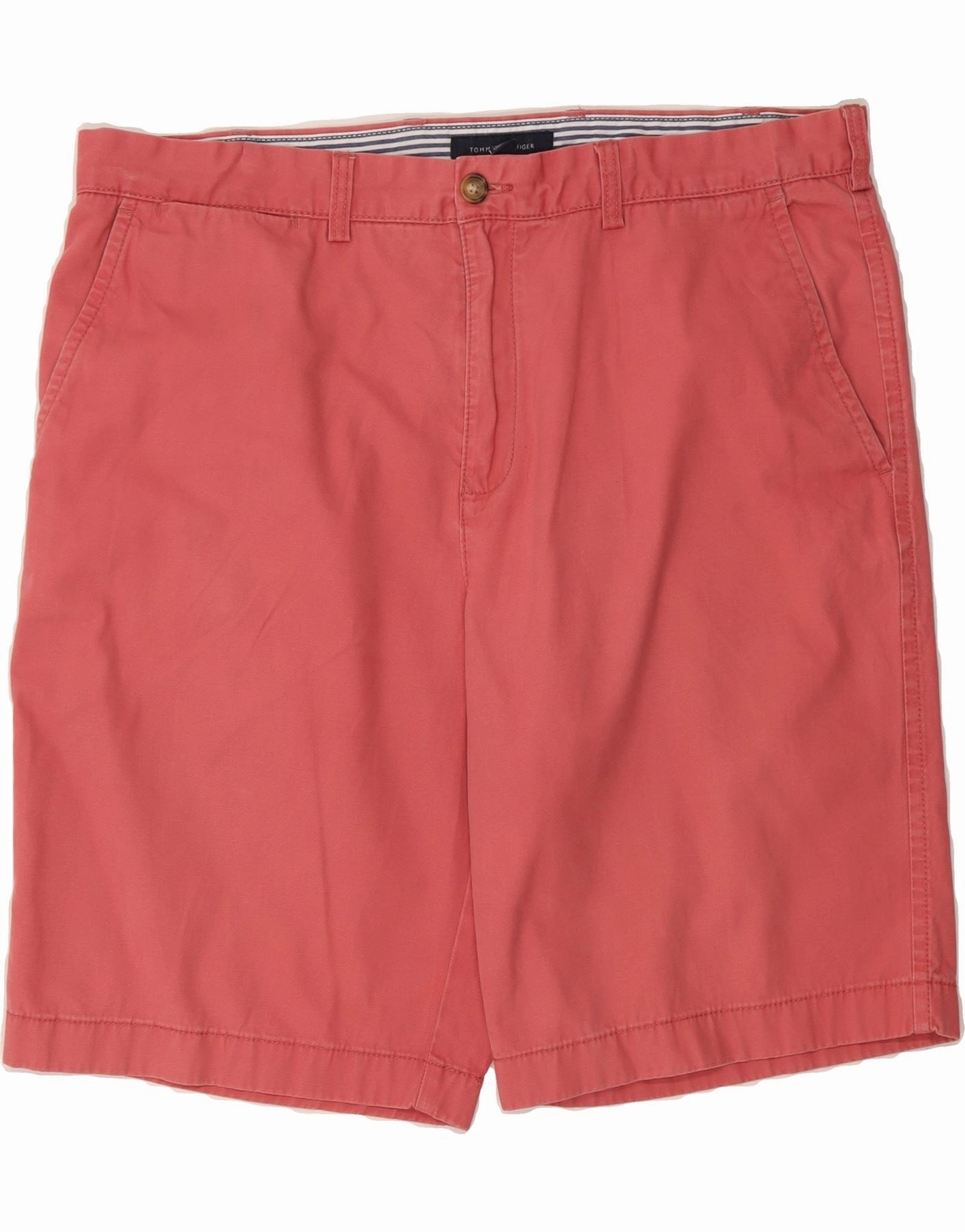 Breathable fabric construction Layered Protection System TOMMY HILFIGER Mens Chino Shorts W38 XL  Pink Cotton