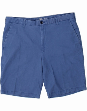 IZOD Mens Chino Shorts W38 XL Blue Cotton fitness enthusiasts