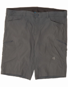 EDDIE BAUER Mens Cargo Shorts W44 2XL Grey Nylon Light Fabric
