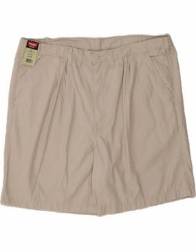 WRANGLER Mens Casual Shorts W44 2XL Off White Cotton Wide Range Motion
