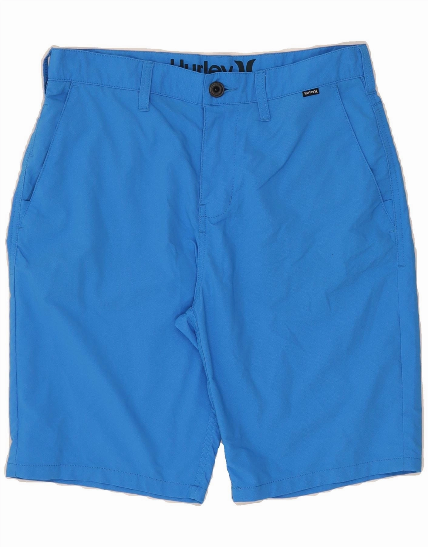 scarf Adjustable drawstring HURLEY Mens Chino Shorts W30 Medium  Blue Nylon