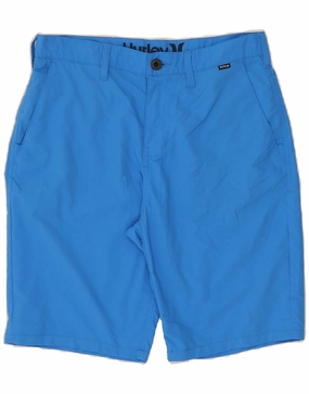 scarf Adjustable drawstring HURLEY Mens Chino Shorts W30 Medium  Blue Nylon