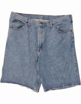 Stretchable Waistband LEE Mens Denim Shorts W42 2XL Blue Cotton
