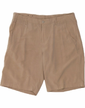 COLUMBIA Mens Chino Shorts W36 Large Beige Polyester Summer Comfort