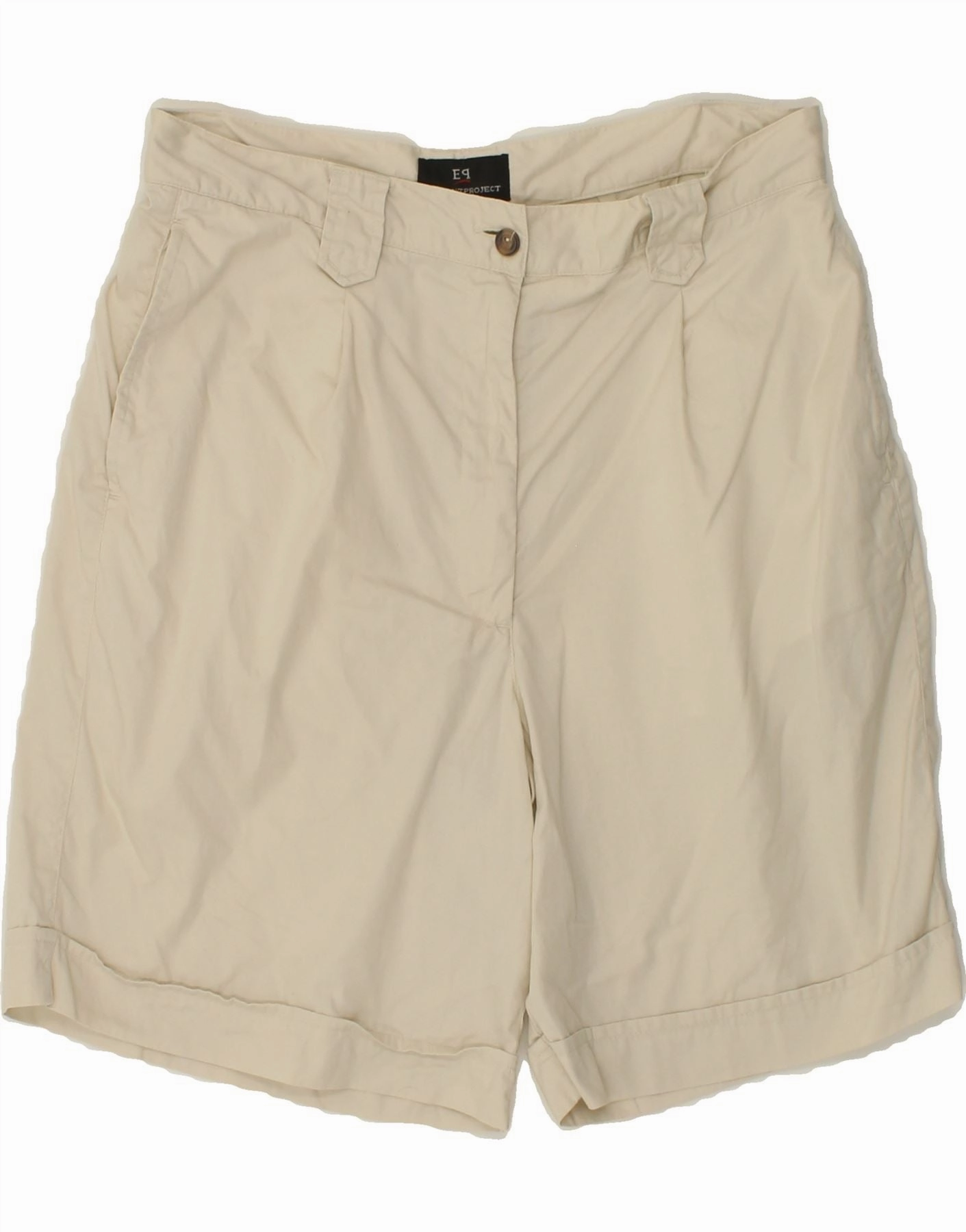 Lightweight Weave ELEGANT PROJECT Mens Pegged Casual Shorts IT 48 Medium W30 Beige