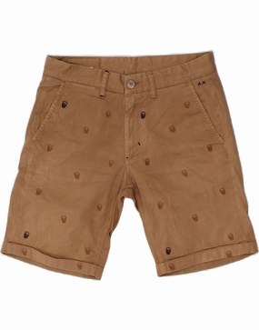 Summer Mood Minimal Comfort SUN68 Mens Chino Shorts W32 Medium Brown