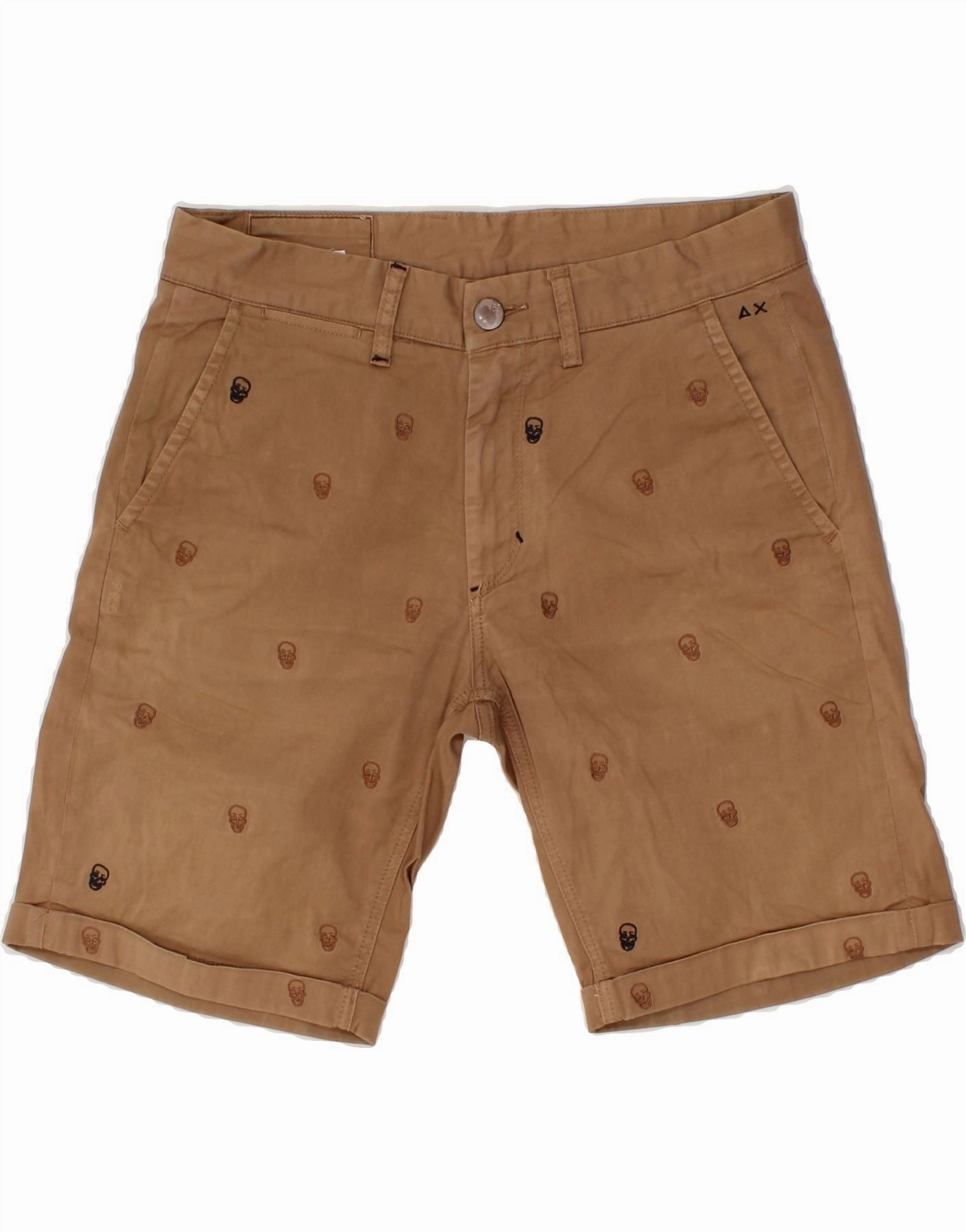 Summer Mood Minimal Comfort SUN68 Mens Chino Shorts W32 Medium Brown