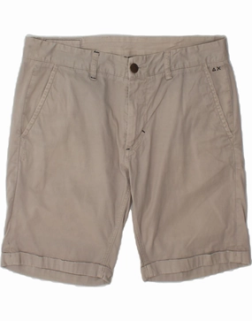 Pajamas SUN68 Mens Chino Shorts W33 Medium Grey Cotton