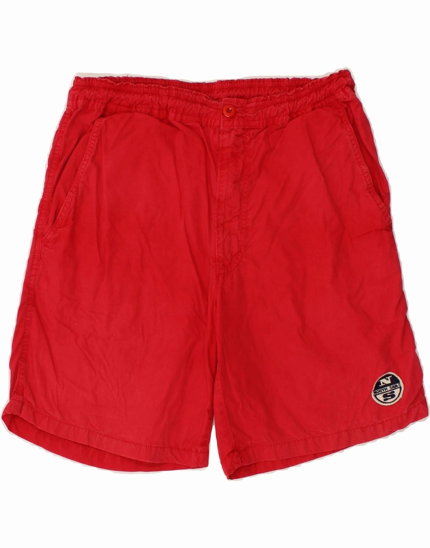 NORTH SAILS Mens Chino Shorts IT 46 Small W30  Red Cotton Mid Rise campers