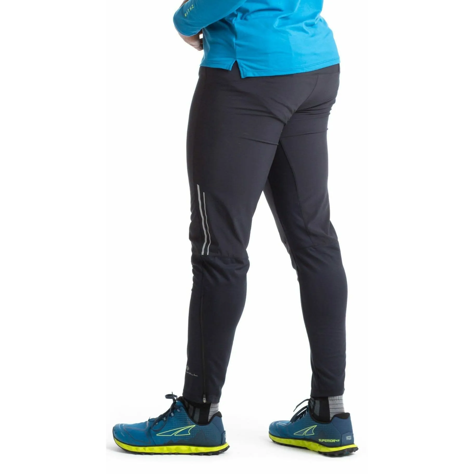 Ronhill Tech Flex Mens Track Pants - Black Tear Resistant Weave