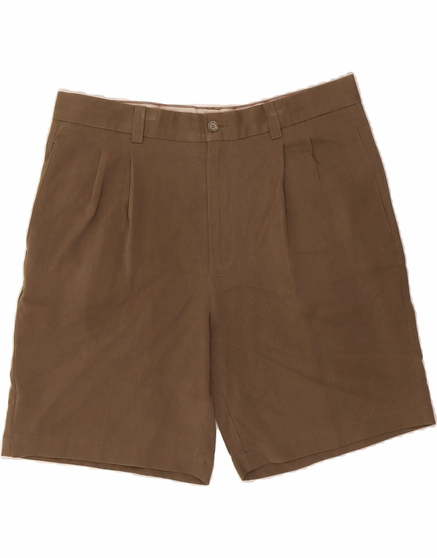 TOMMY BAHAMA Mens Pegged Chino Shorts W36 Large Brown Silk Light Design yoga clothes