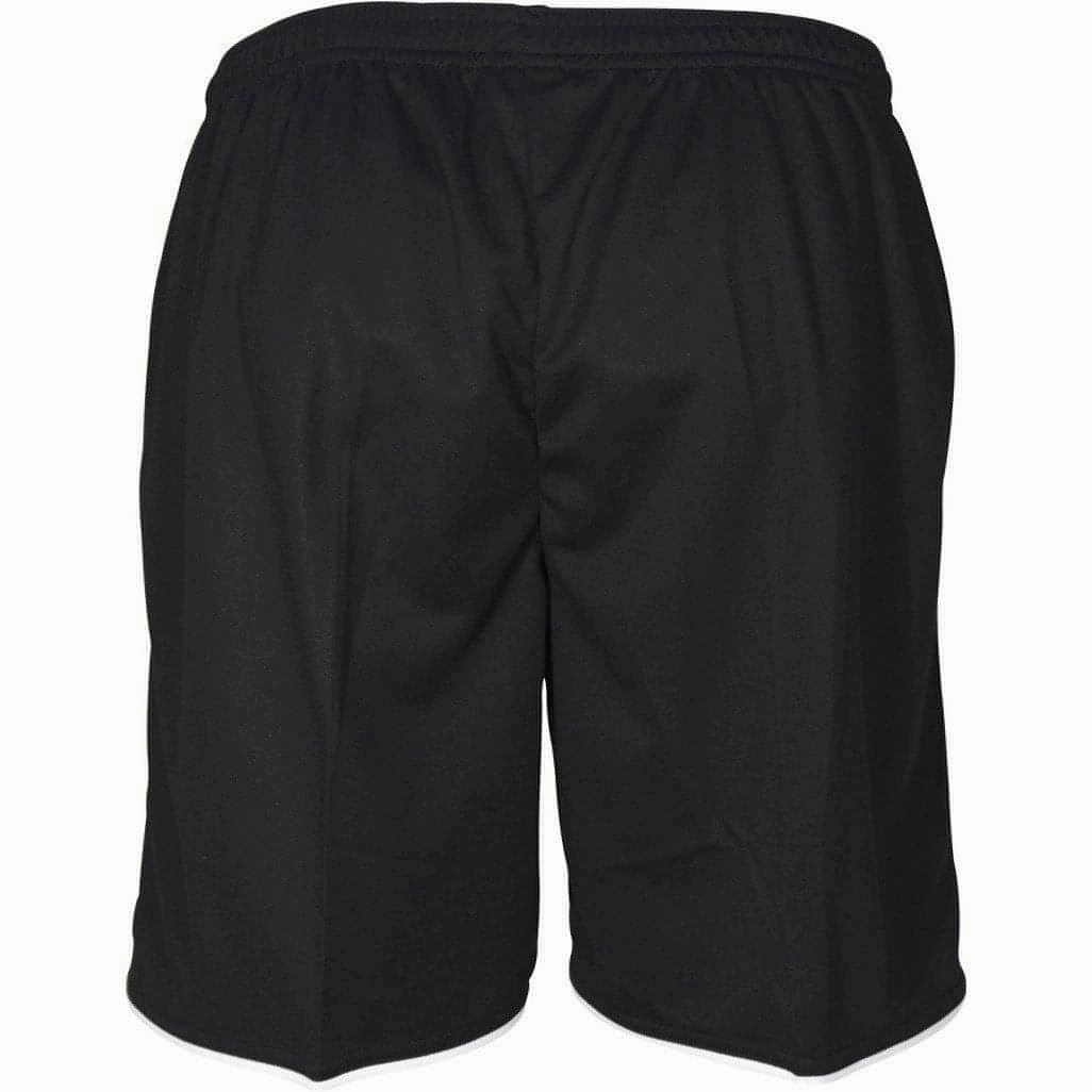 More Mile Premier Mens Football Shorts - Black Breathable Design HypoallergenicLining