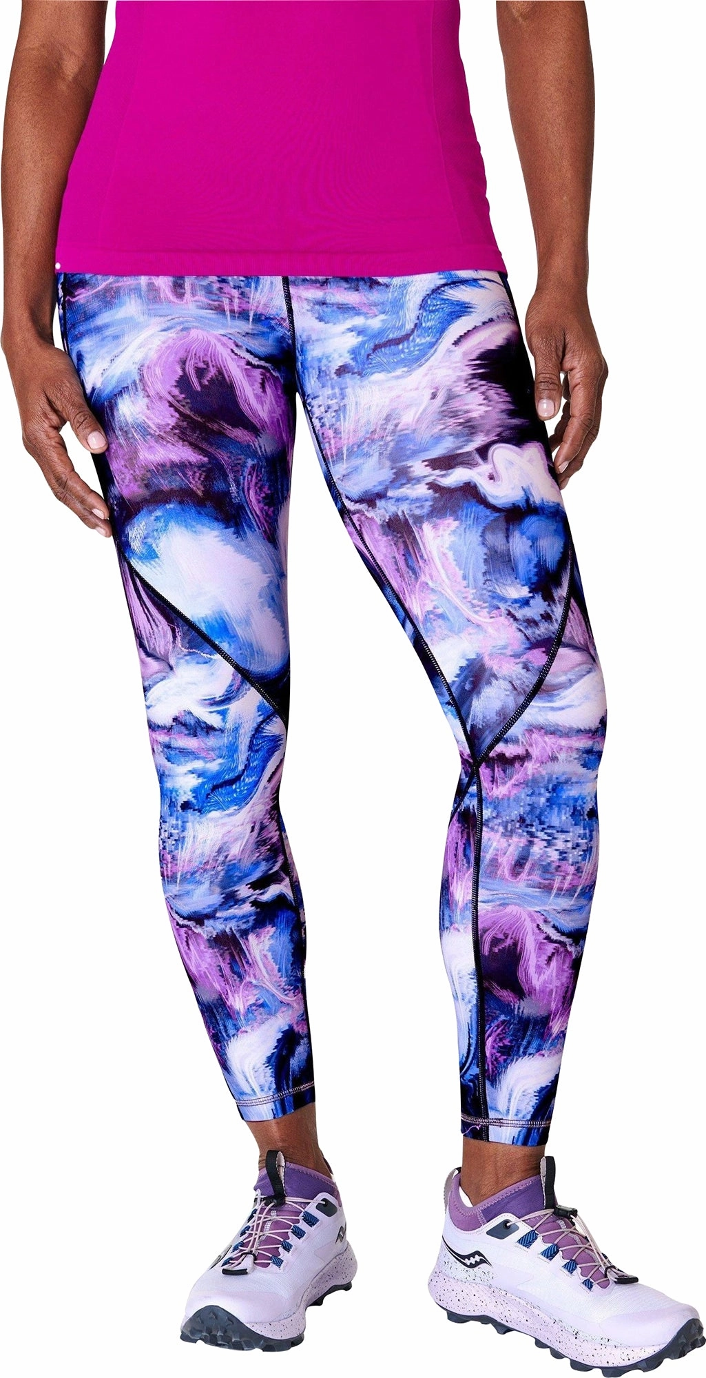 Flattering Design Comfort Fit Stretch Sweaty Betty Power Pro 7/8 Womens Training Tights - Blue