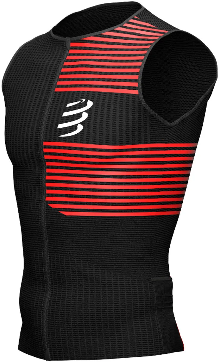 Indoor Use short term projects Compressport Tri Postural Sleeveless Mens Cycling Top - Black