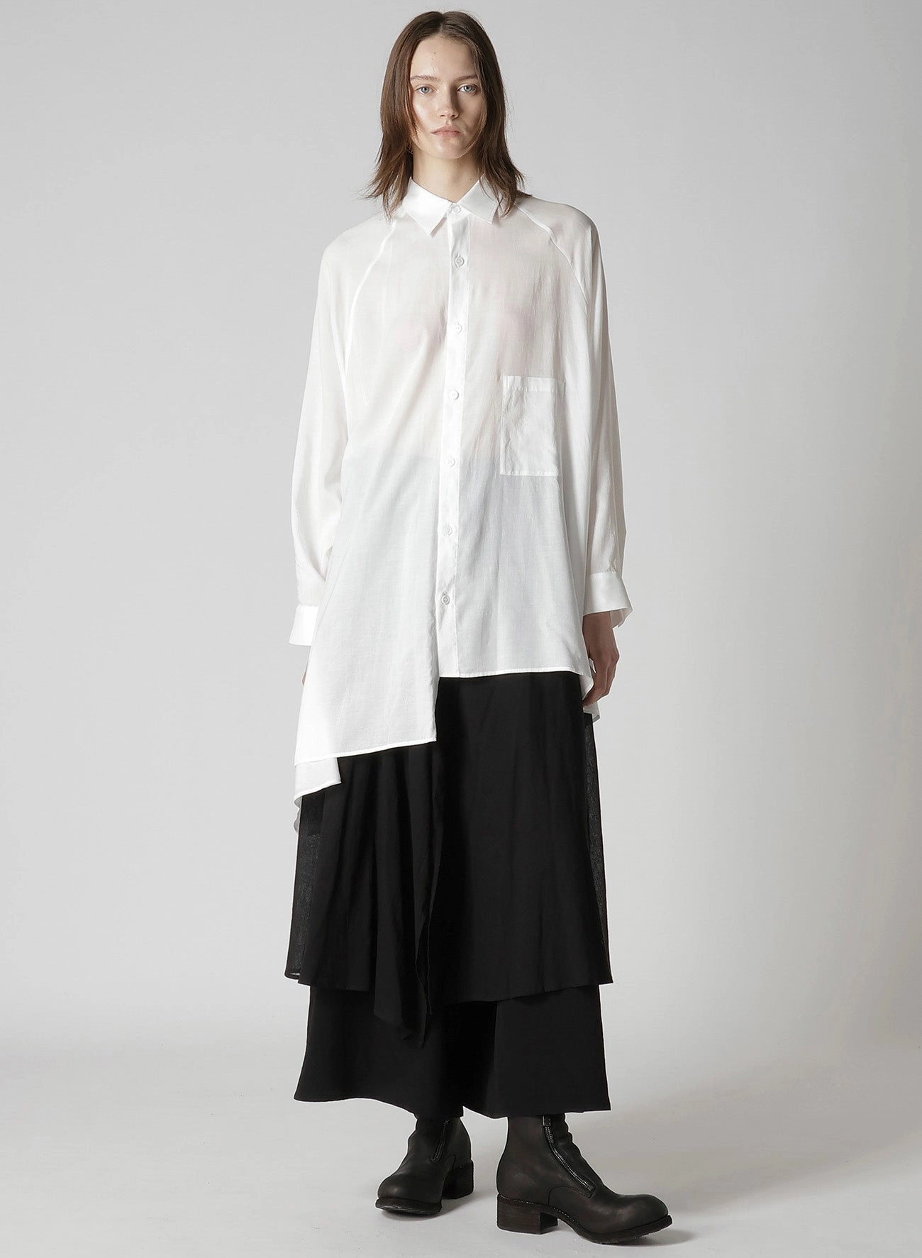 Tailored Silhouette TA/PE CREPE DE CHINE 2 LAYERED FLARE PANTS
